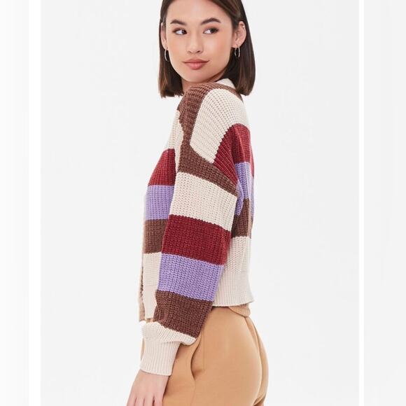 Forever 21 Striped Cardigan Sweater - Picture 4 of 9